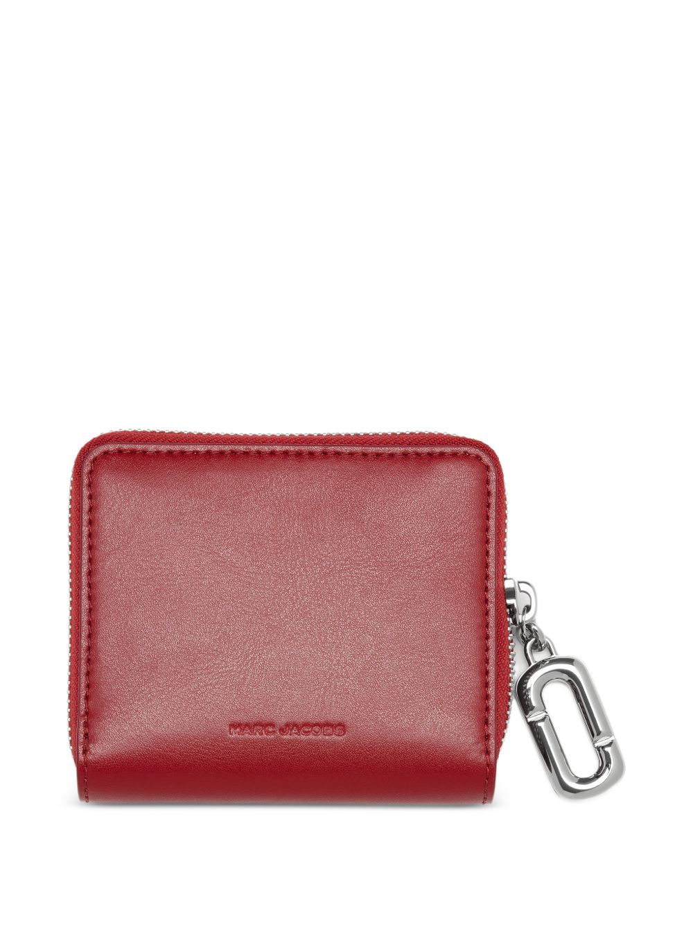 MARC JACOBS Portafoglio rosso in pelle con charm argentato