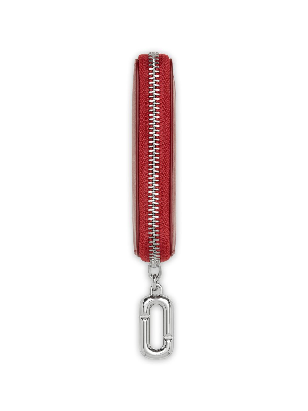 MARC JACOBS Portafoglio rosso in pelle con charm argentato