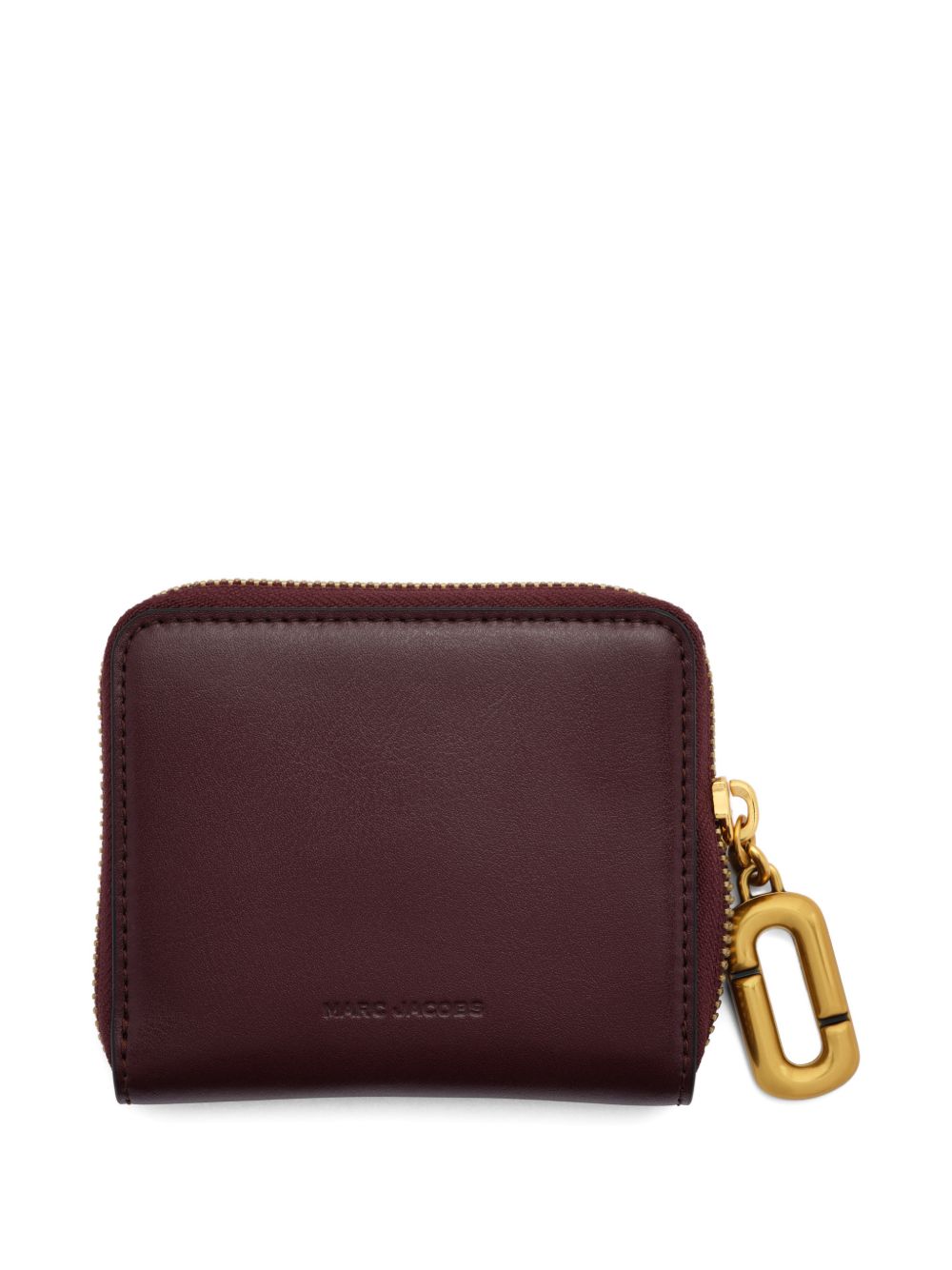 MARC JACOBS Portafoglio marrone in pelle con logo impresso