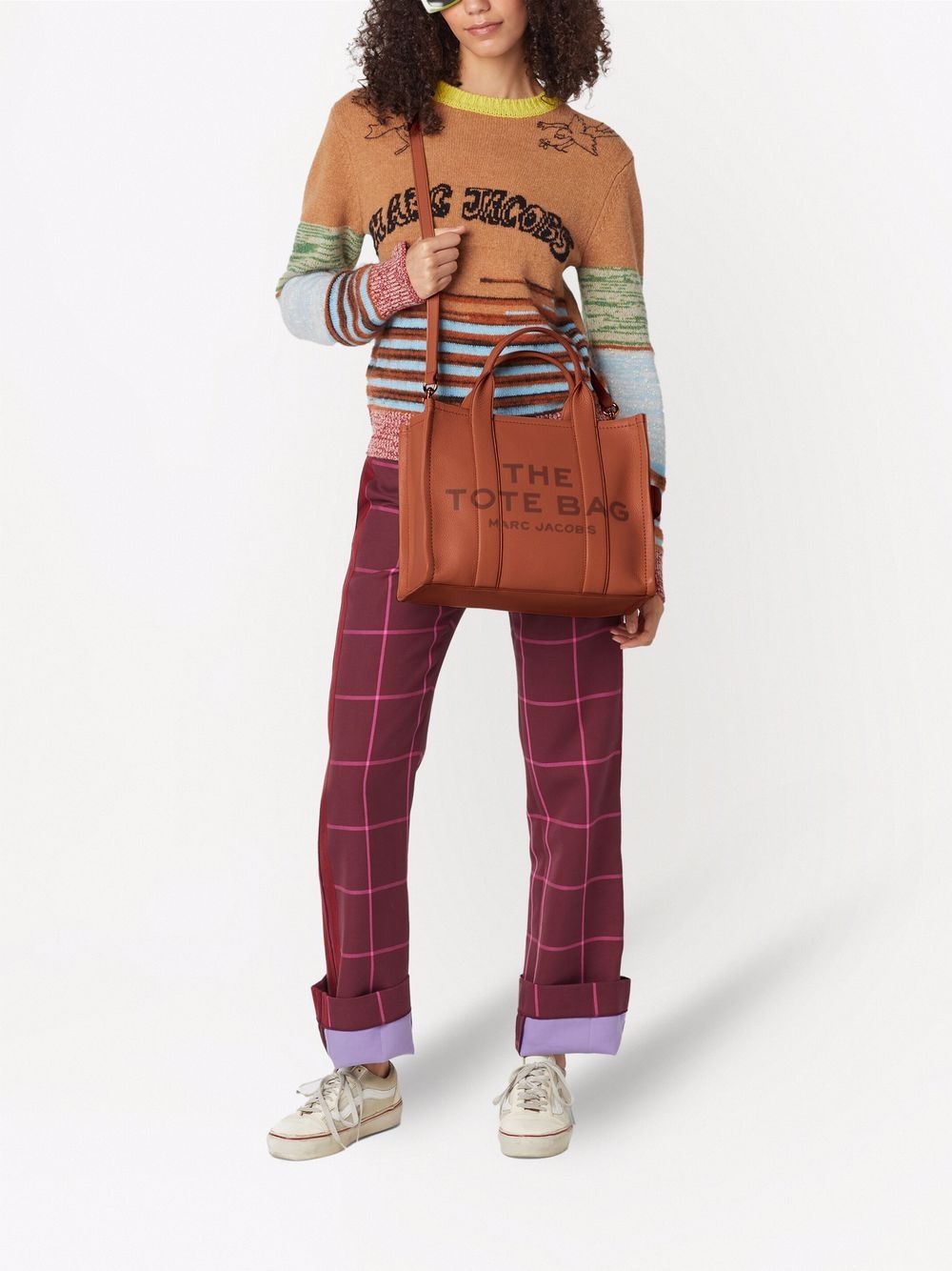 MARC JACOBS The Leather Medium Tote Bag in pelle