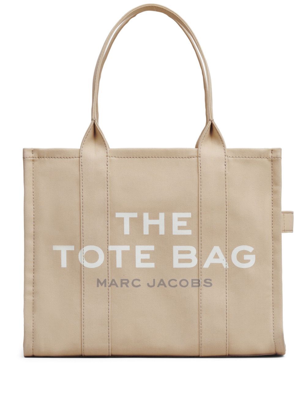 MARC JACOBS Borsa shopping tote beige con logo