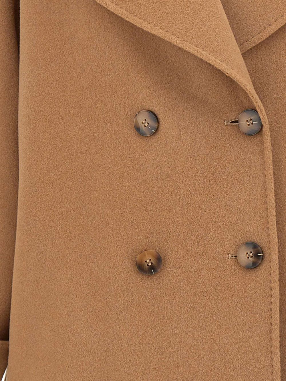 MARELLA Cappotto corto Mlldeserto cammello in misto lana