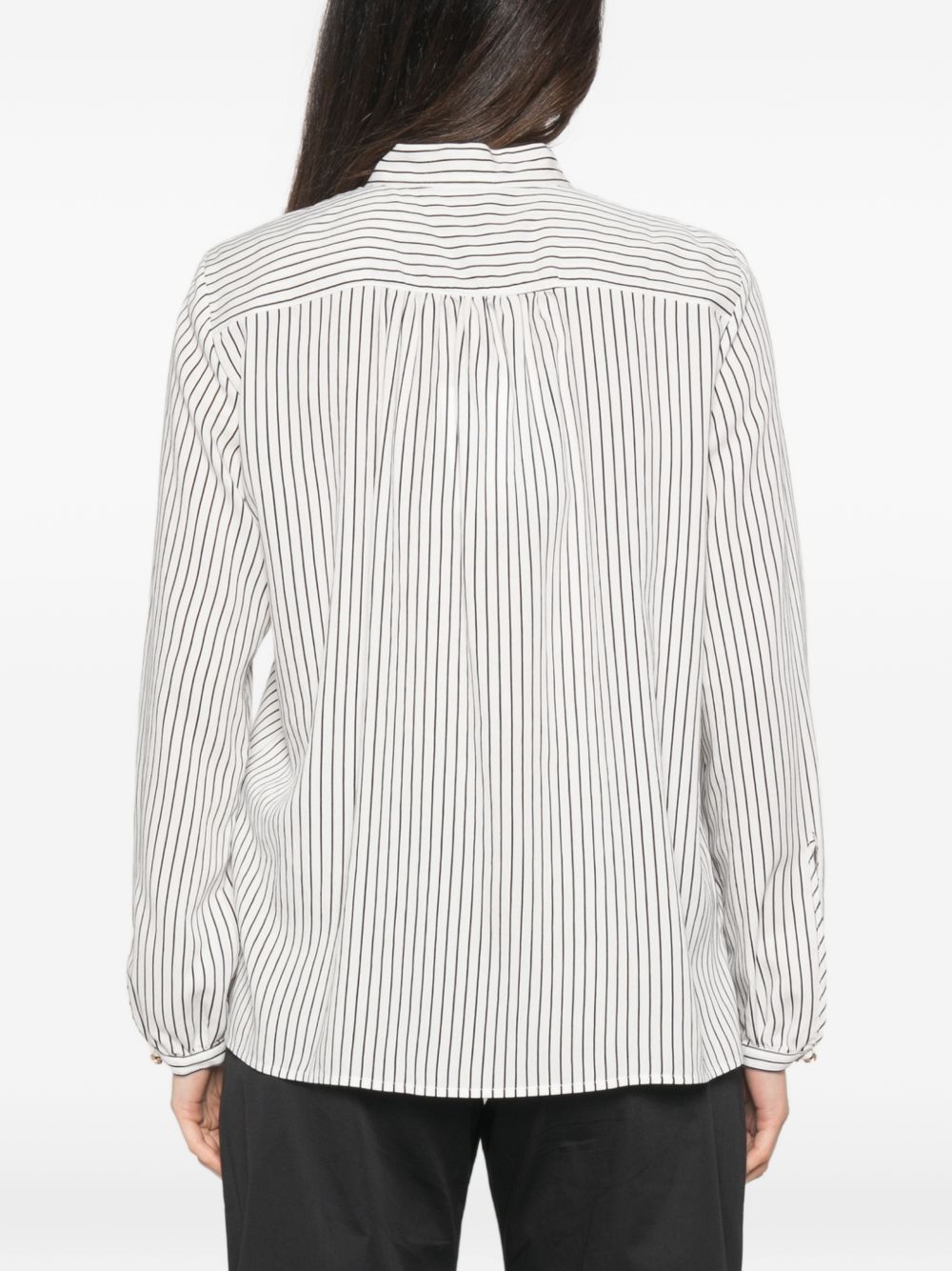 MARELLA Camicia Kiwi a righe con rouches
