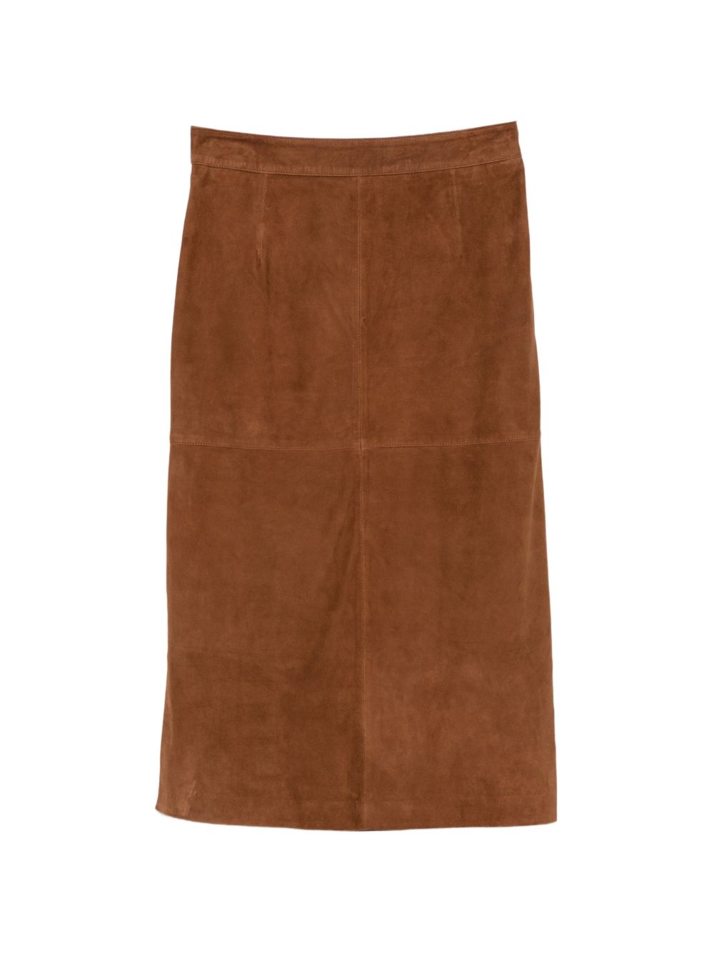 MARELLA Gonna midi a tubino in suede marrone