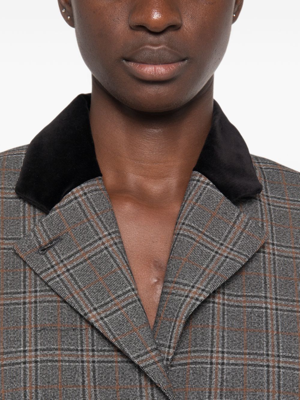MARELLA SPORT Blazer in twill stretch con dettagli in velluto