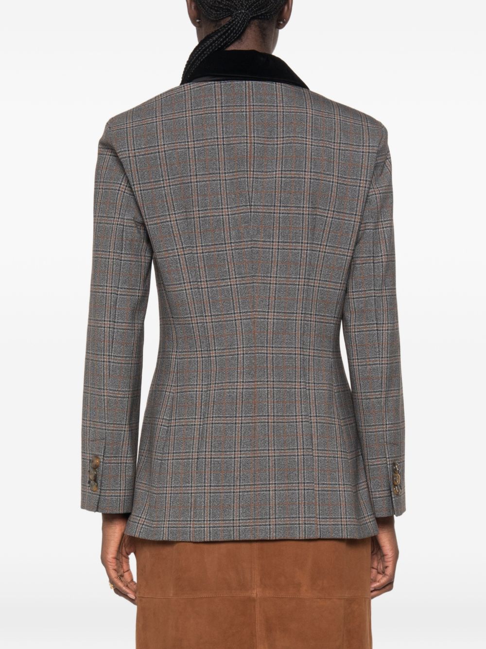 MARELLA SPORT Blazer in twill stretch con dettagli in velluto