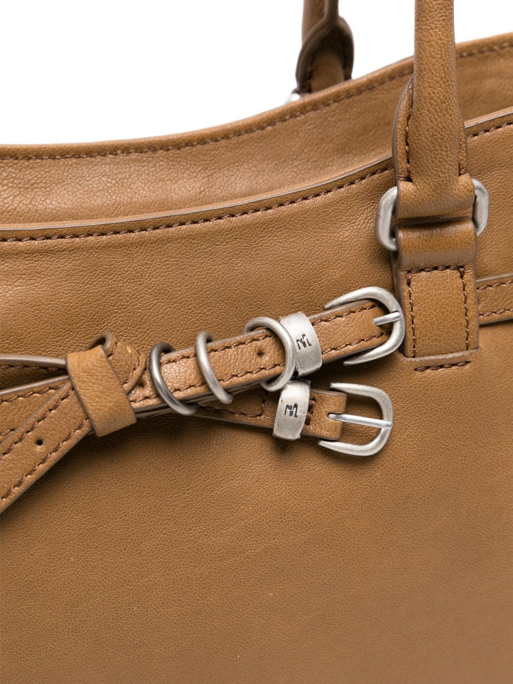 MARGESHERWOOD Borsa Soft Grandma in pelle marrone