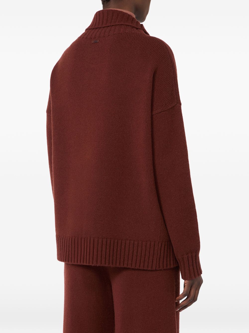 MAX MARA Polo con zip in cashmere