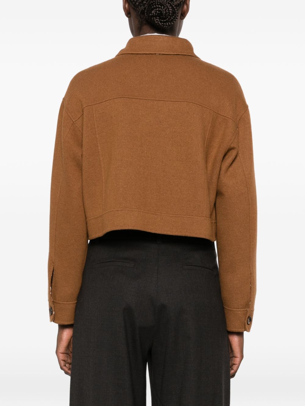 MAX MARA Giacca cropped reversibile