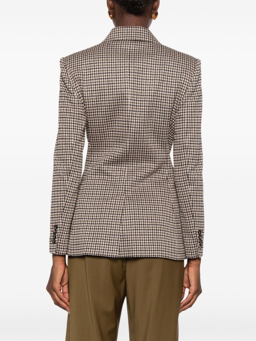 MAX MARA Giacca blazer Eccelso doppiopetto tartan con tasche