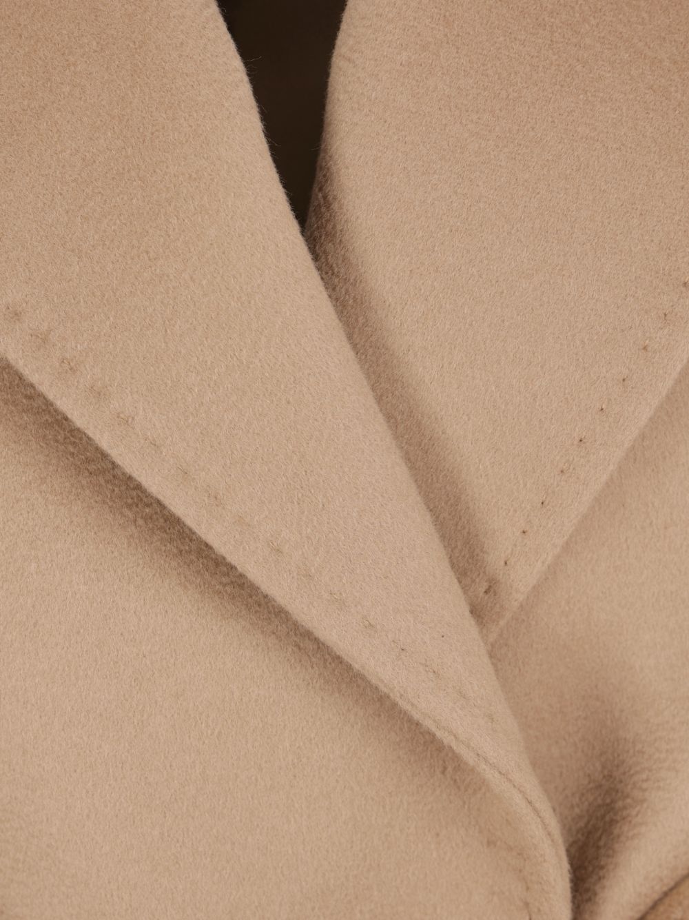 MAX MARA STUDIO Cappotto Cammello a Vestaglia in Lana