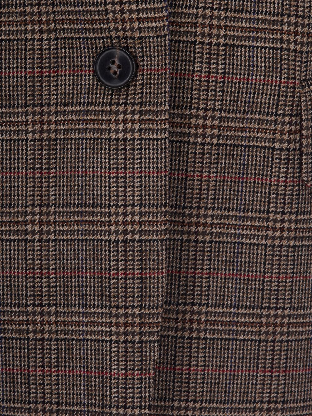 MAX MARA STUDIO Blazer in Lana a Quadri Marrone