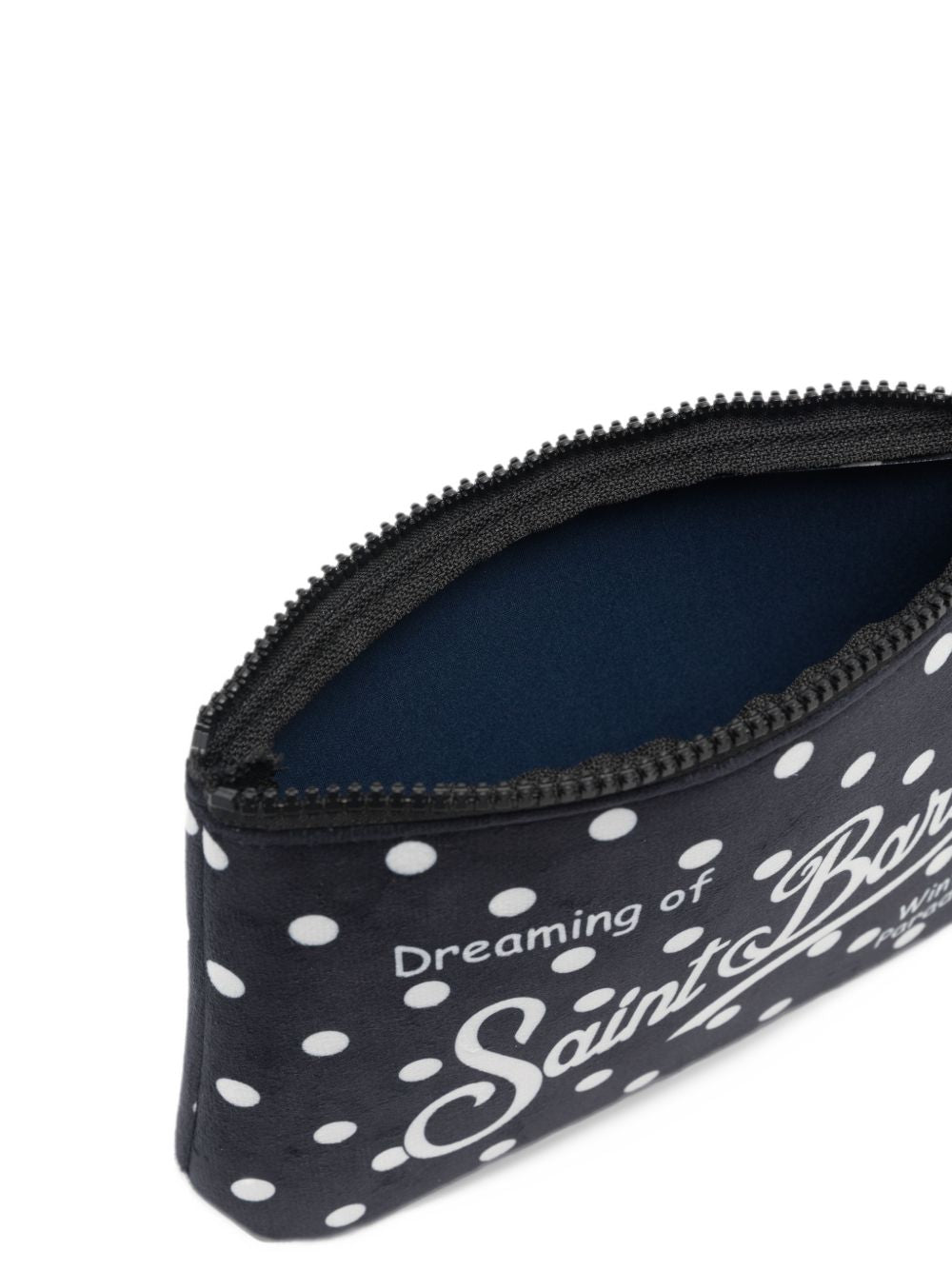 MC2 SAINT BARTH Pochette Aline nera a pois bianchi