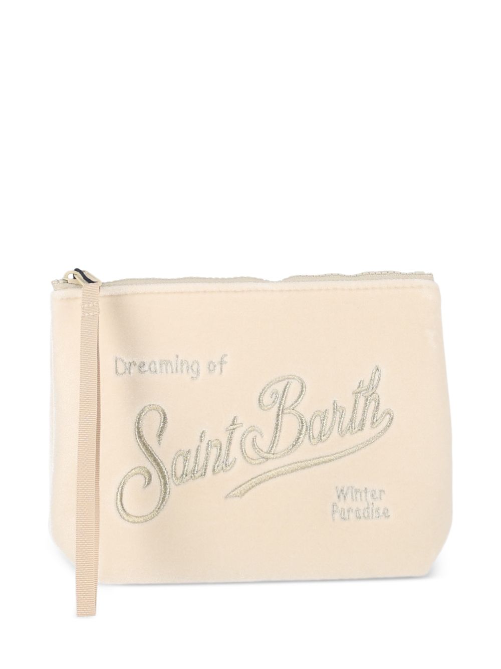 MC2 SAINT BARTH Pochette Aline velvet color panna