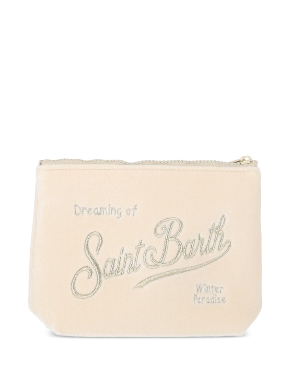 MC2 SAINT BARTH Pochette Aline velvet color panna