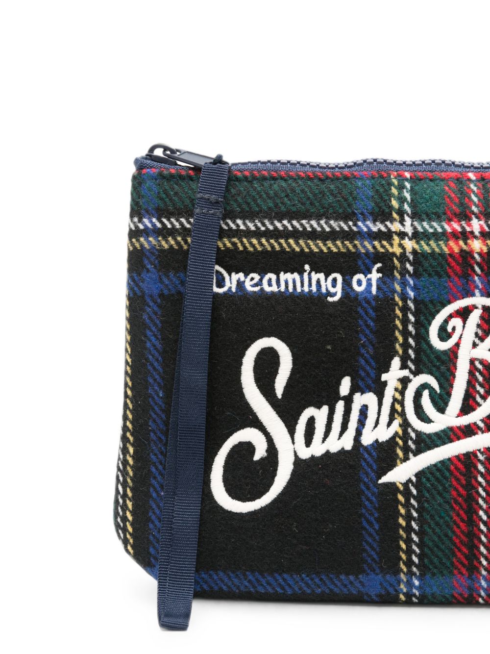 MC2 SAINT BARTH Pochette in tessuto effetto tartan
