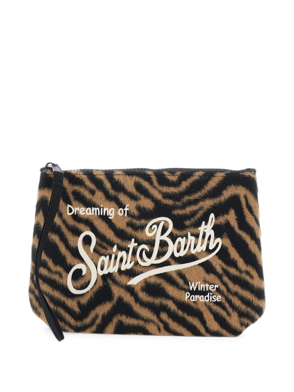 MC2 SAINT BARTH Pochette Aline Felt in misto lana con logo