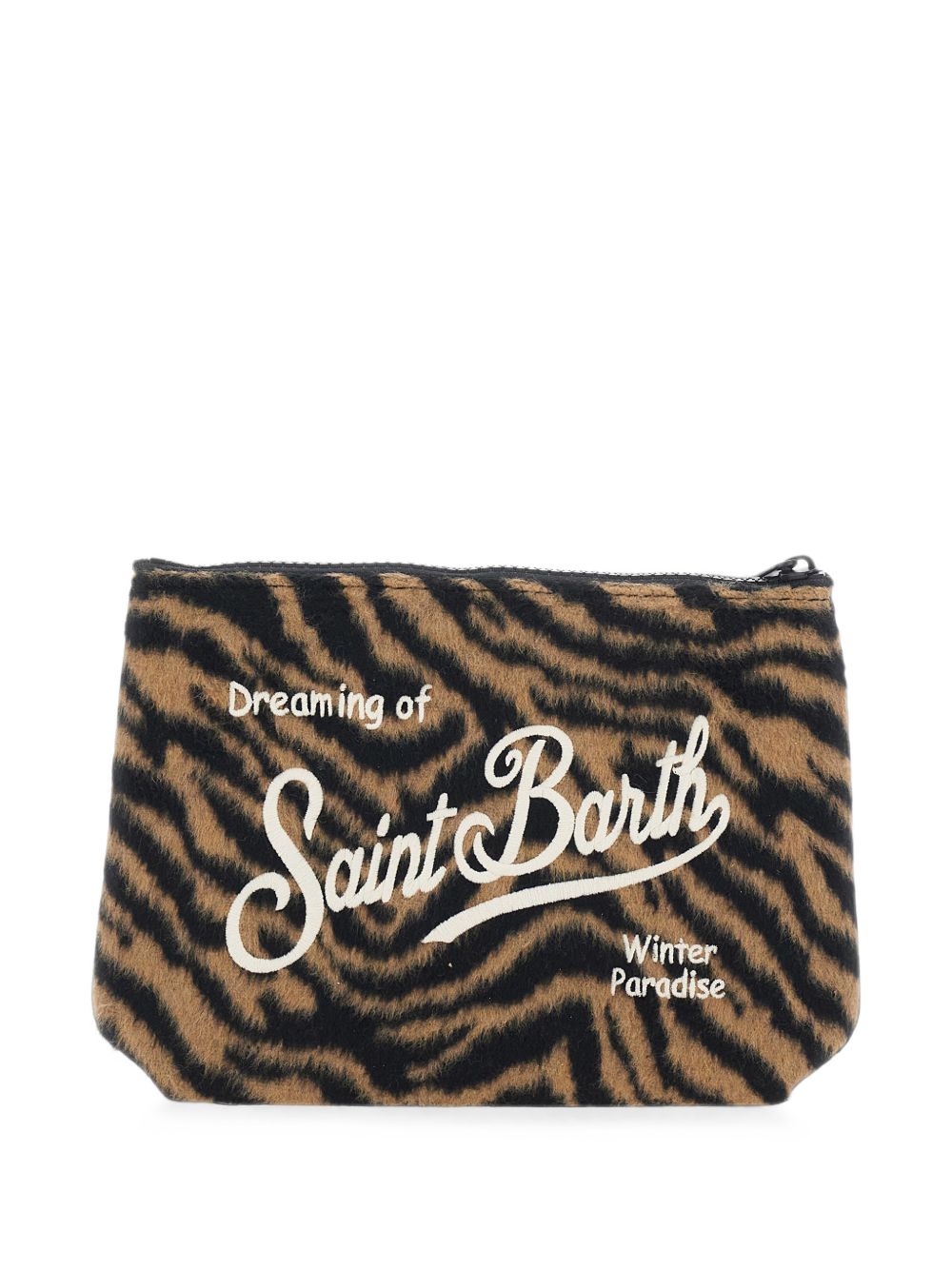 MC2 SAINT BARTH Pochette Aline Felt in misto lana con logo
