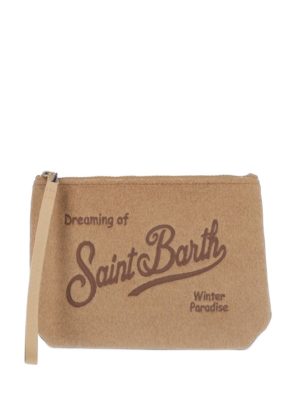 MC2 SAINT BARTH Pochette Aline in feltro beige
