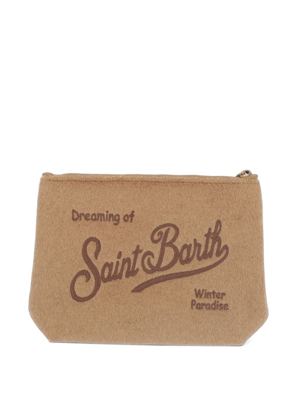 MC2 SAINT BARTH Pochette Aline in feltro beige