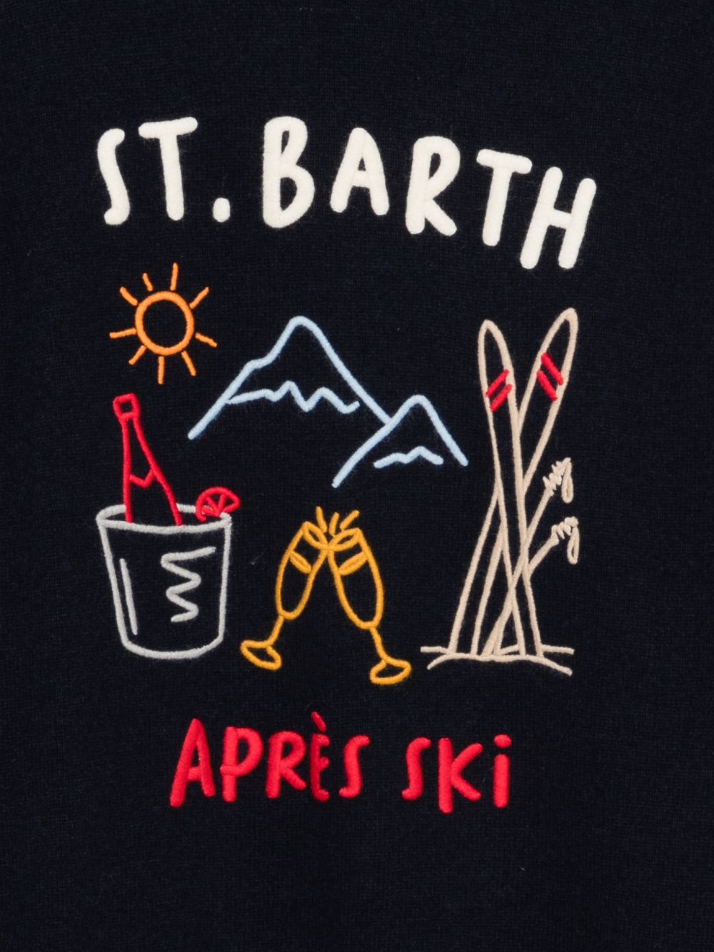MC2 SAINT BARTH Maglia Girocollo con Ricamo