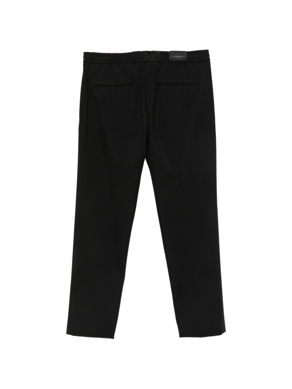 MICHAEL COAL Pantaloni neri con coulisse in vita neri
