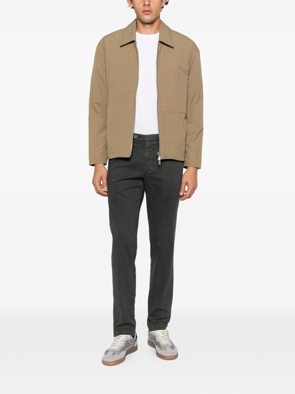 MICHAEL COAL Pantaloni in misto cotone antracite