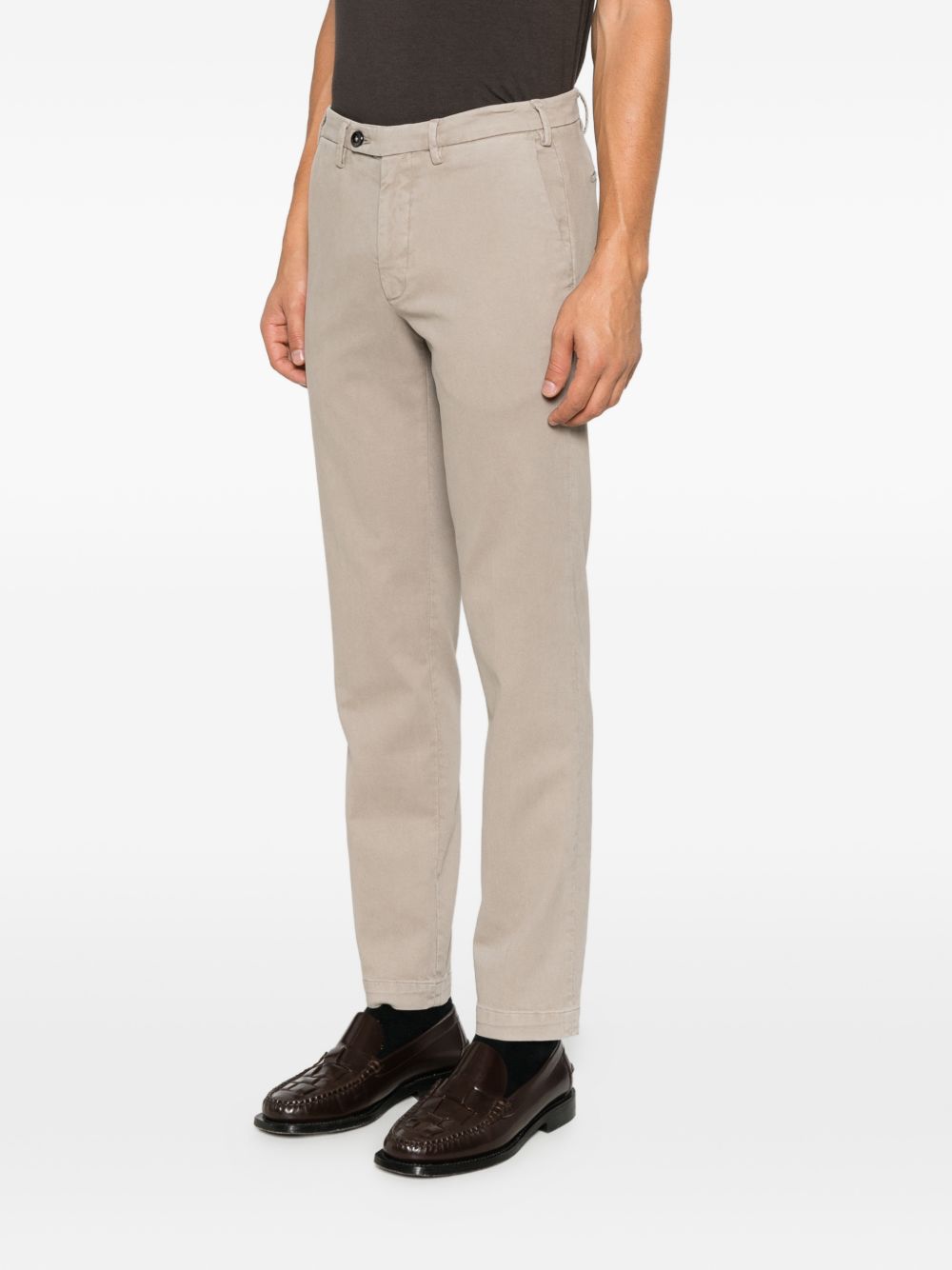 MICHAEL COAL Pantaloni in misto cotone beige