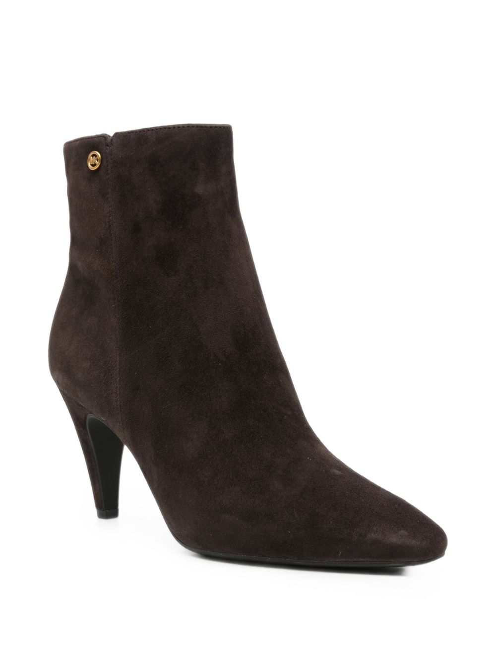 MICHAEL KORS Stivaletti marroni in suede con tacco