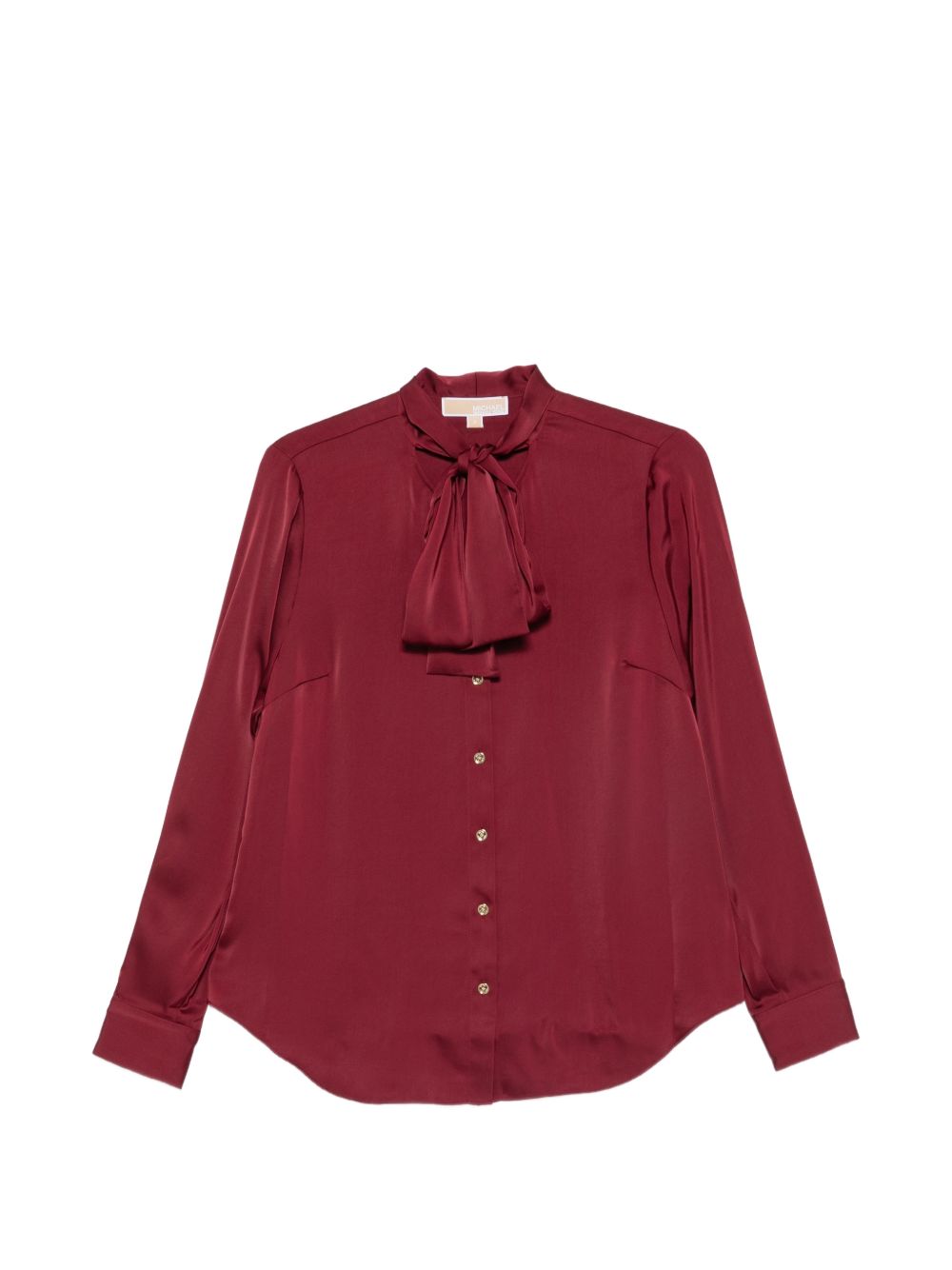 MICHAEL KORS Camicia rossa con collo lavallière