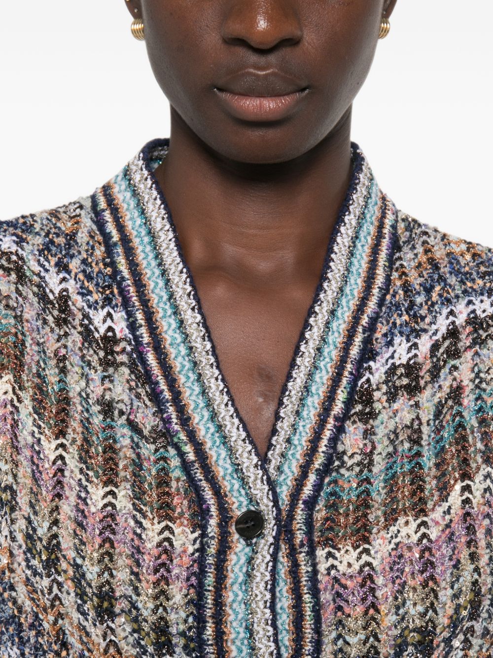 MISSONI Gilet in maglia con motivo multicolore
