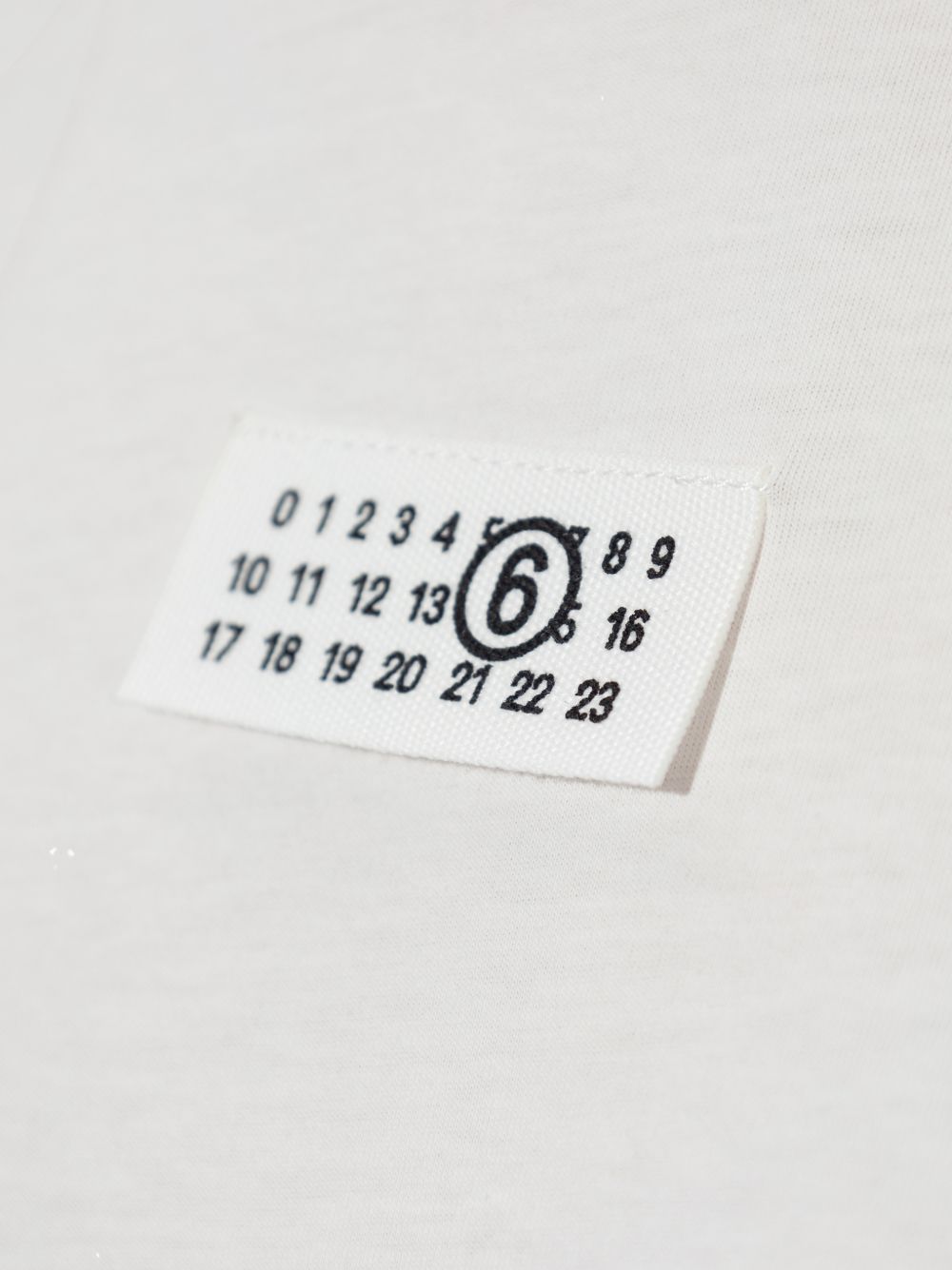 MM6 MAISON MARGIELA T-shirt in cotone con patch logo numerico