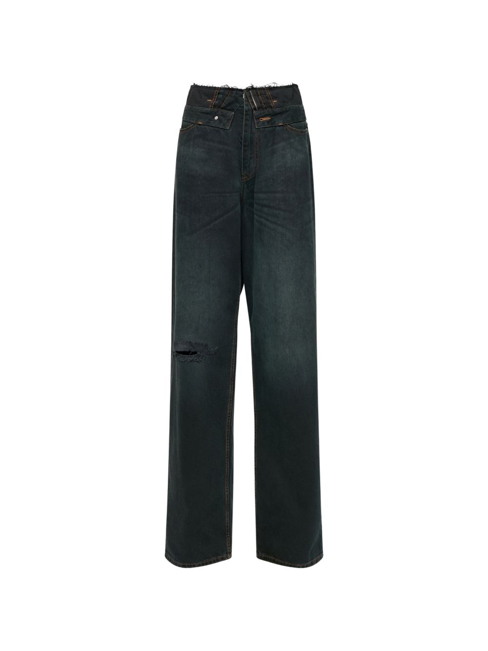 MM6 MAISON MARGIELA Jeans straight leg blu scuro