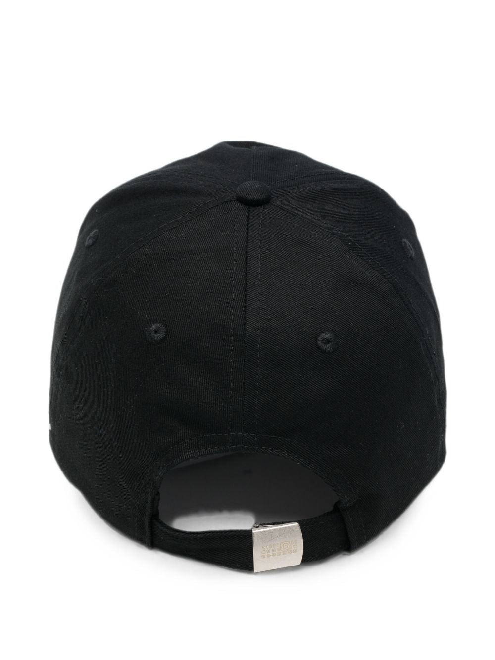 MM6 MAISON MARGIELA Cappello da baseball in cotone nero con logo
