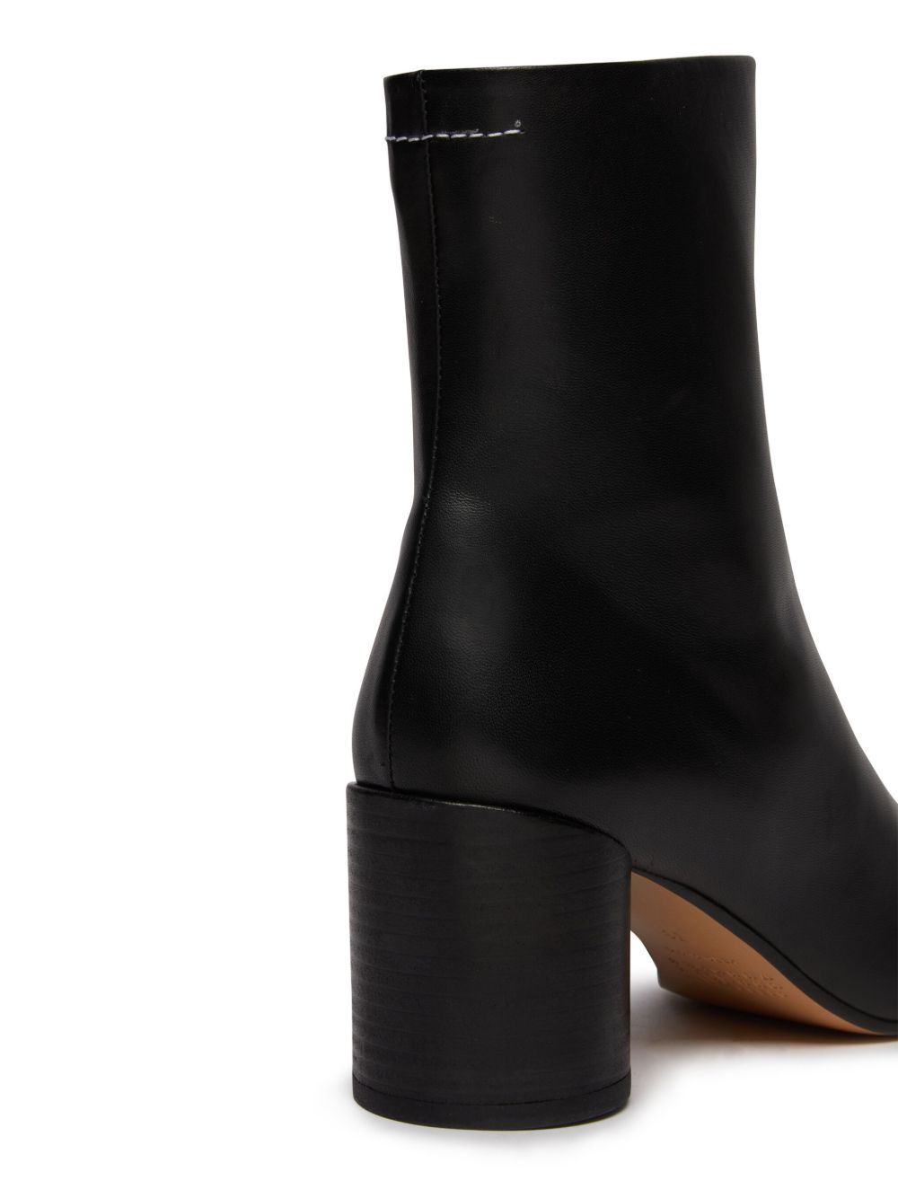 MM6 MAISON MARGIELA Stivaletti alla caviglia con tacco largo e chiusura con zip