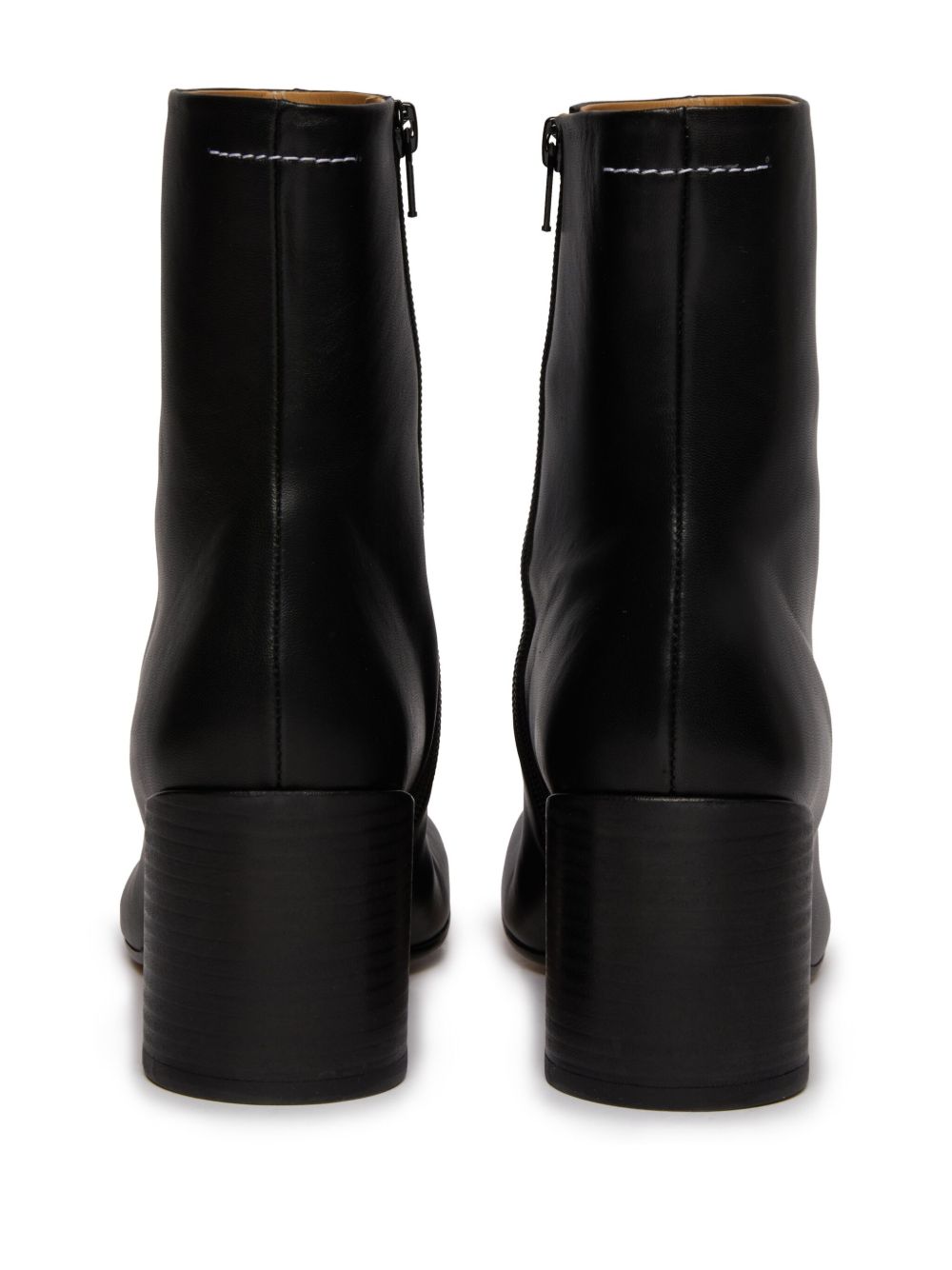 MM6 MAISON MARGIELA Stivaletti alla caviglia con tacco largo e chiusura con zip