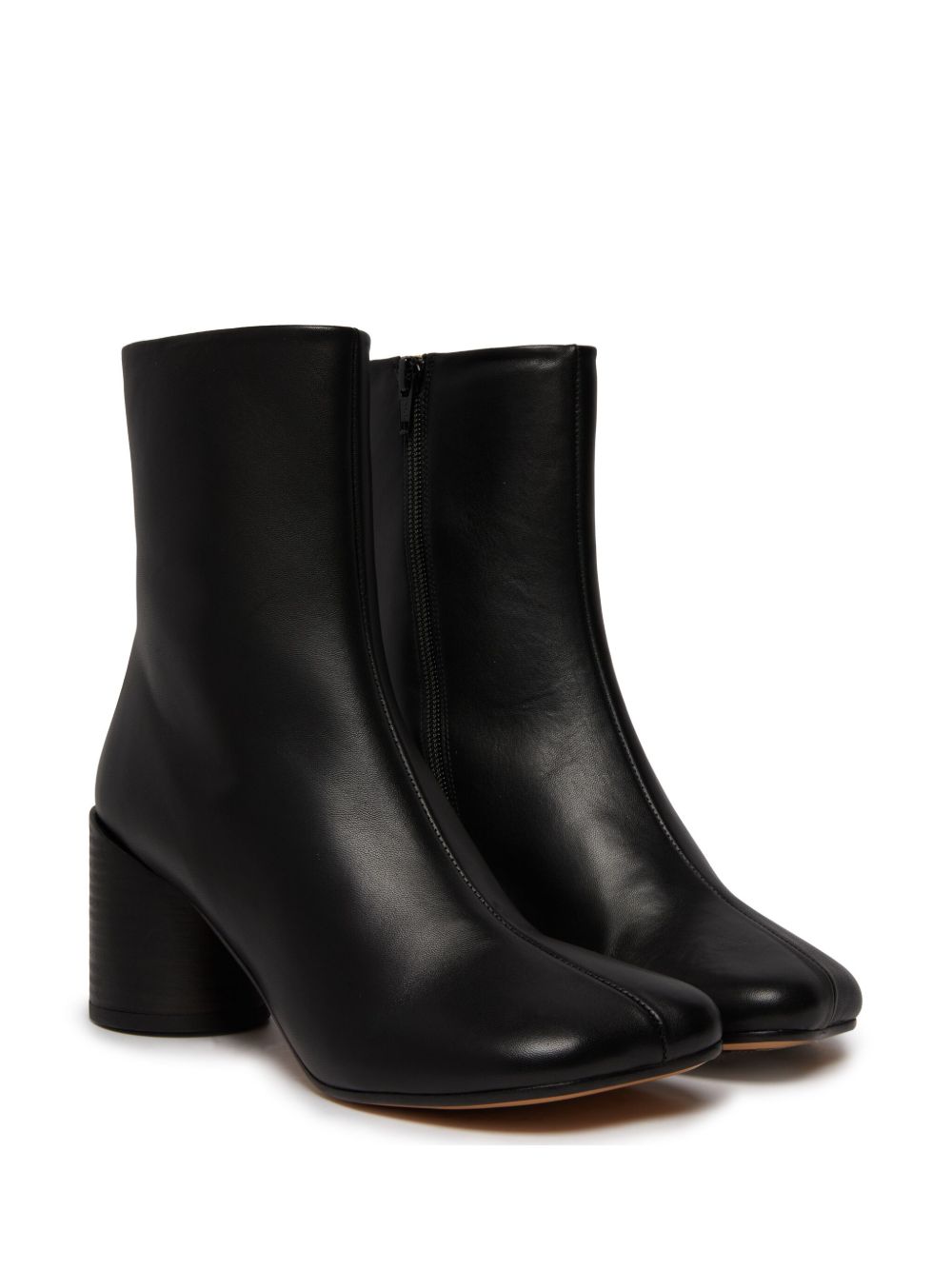 MM6 MAISON MARGIELA Stivaletti alla caviglia con tacco largo e chiusura con zip