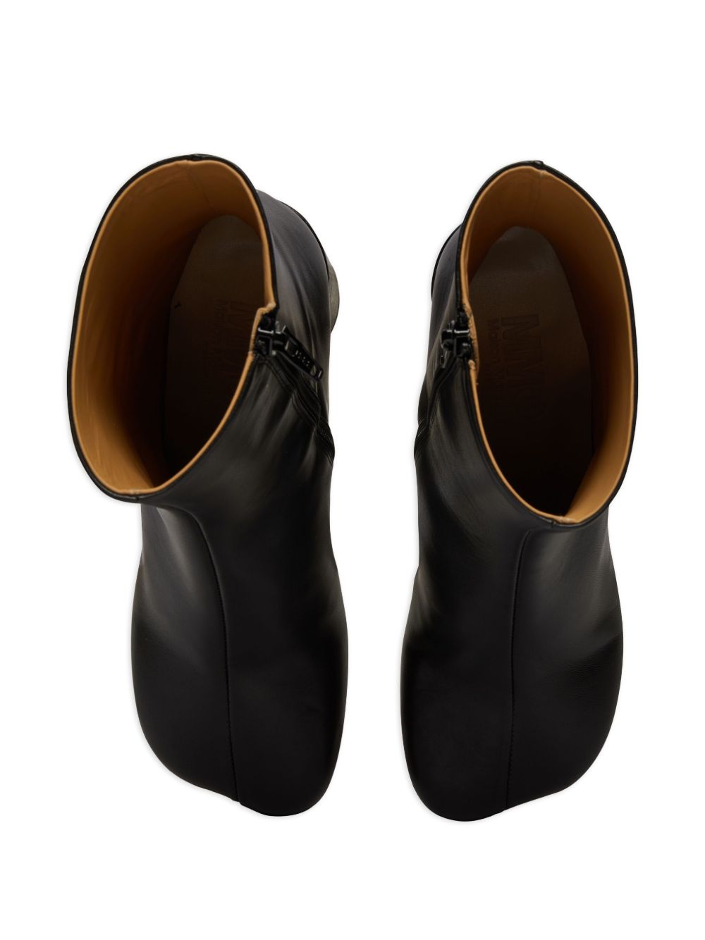 MM6 MAISON MARGIELA Stivaletti alla caviglia con tacco largo e chiusura con zip