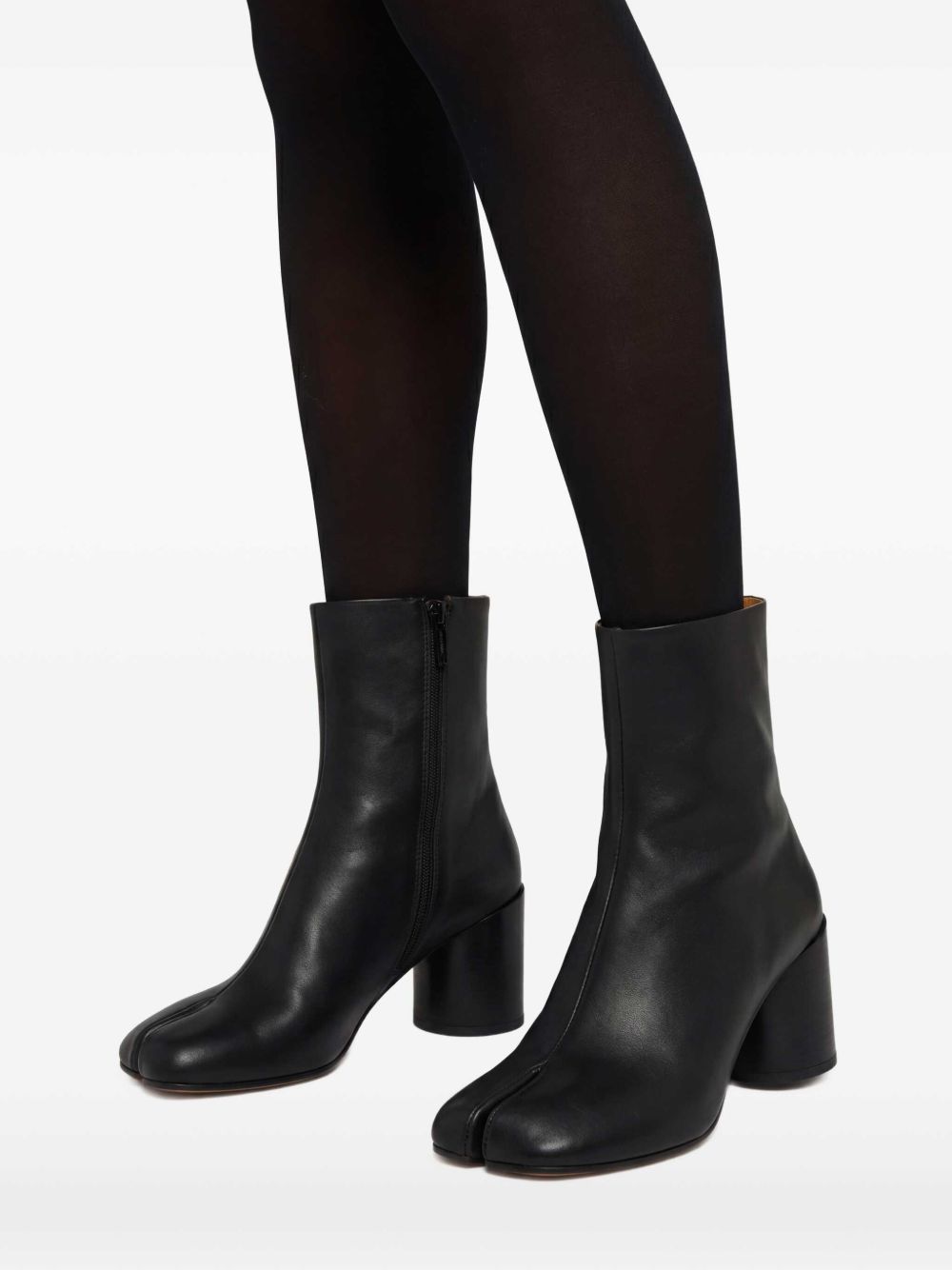 MM6 MAISON MARGIELA Stivaletti alla caviglia con tacco largo e chiusura con zip
