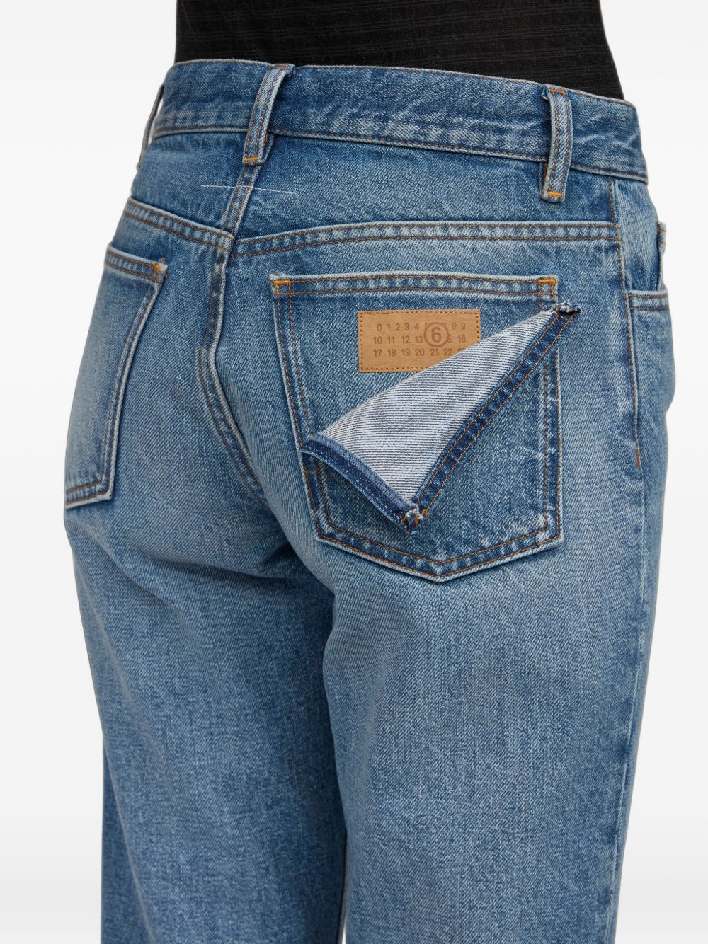 MM6 MAISON MARGIELA Jeans a gamba dritta blu chiaro