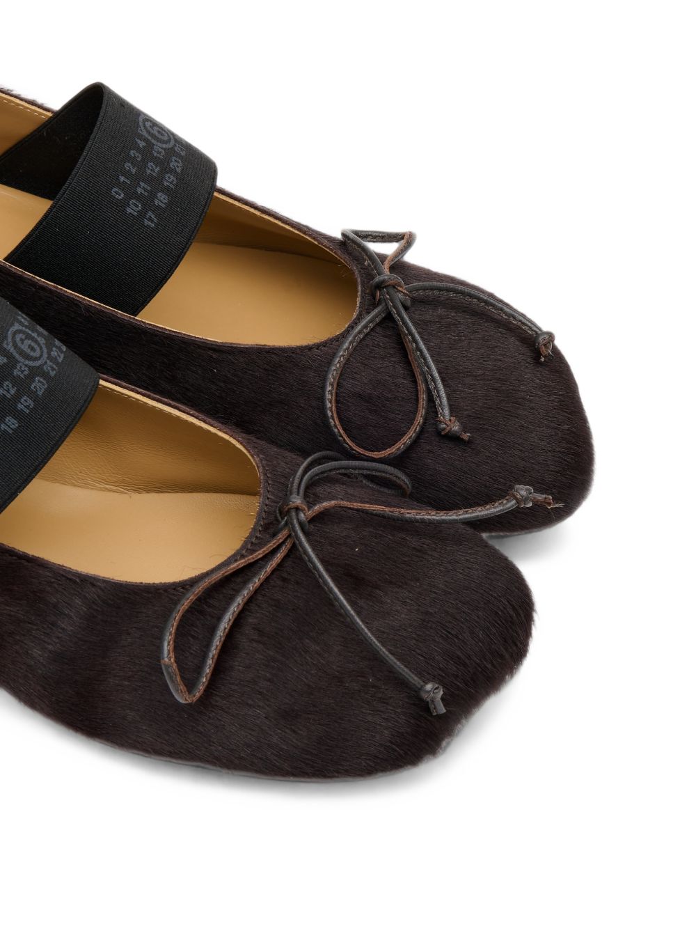 MM6 MAISON MARGIELA Ballerine in pelle marrone scuro