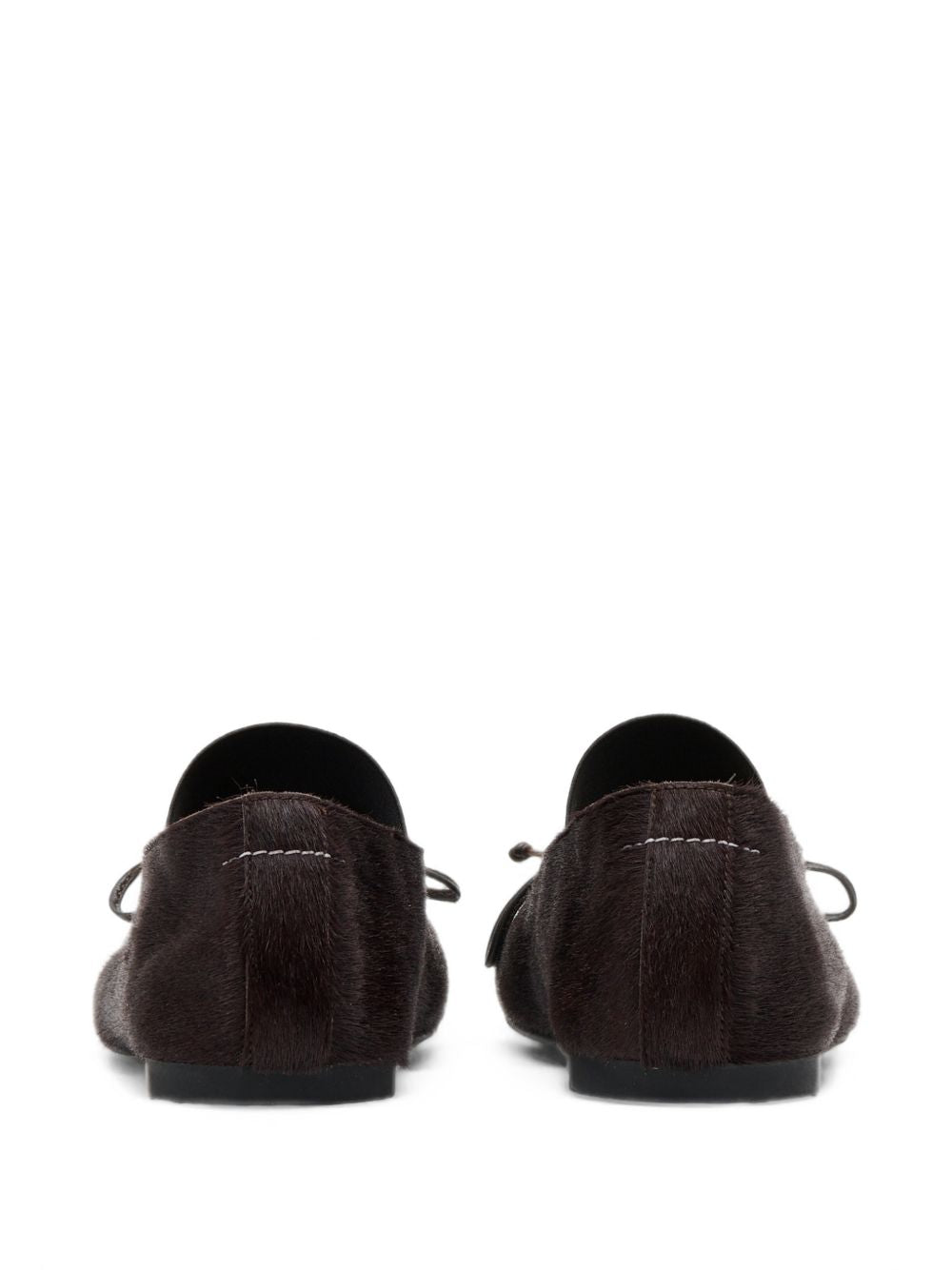 MM6 MAISON MARGIELA Ballerine in pelle marrone scuro