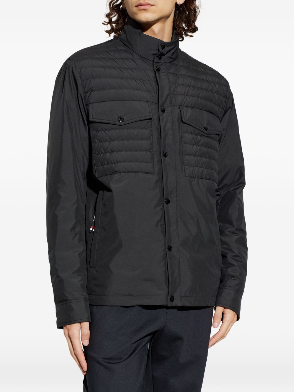 MONCLER Giacca antivento trapuntata nera NORVIANE JACKET
