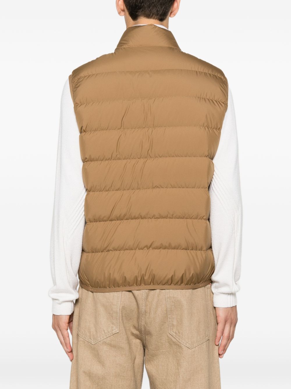 MONCLER Gilet imbottito Contrin Moncler in piuma con collo alto