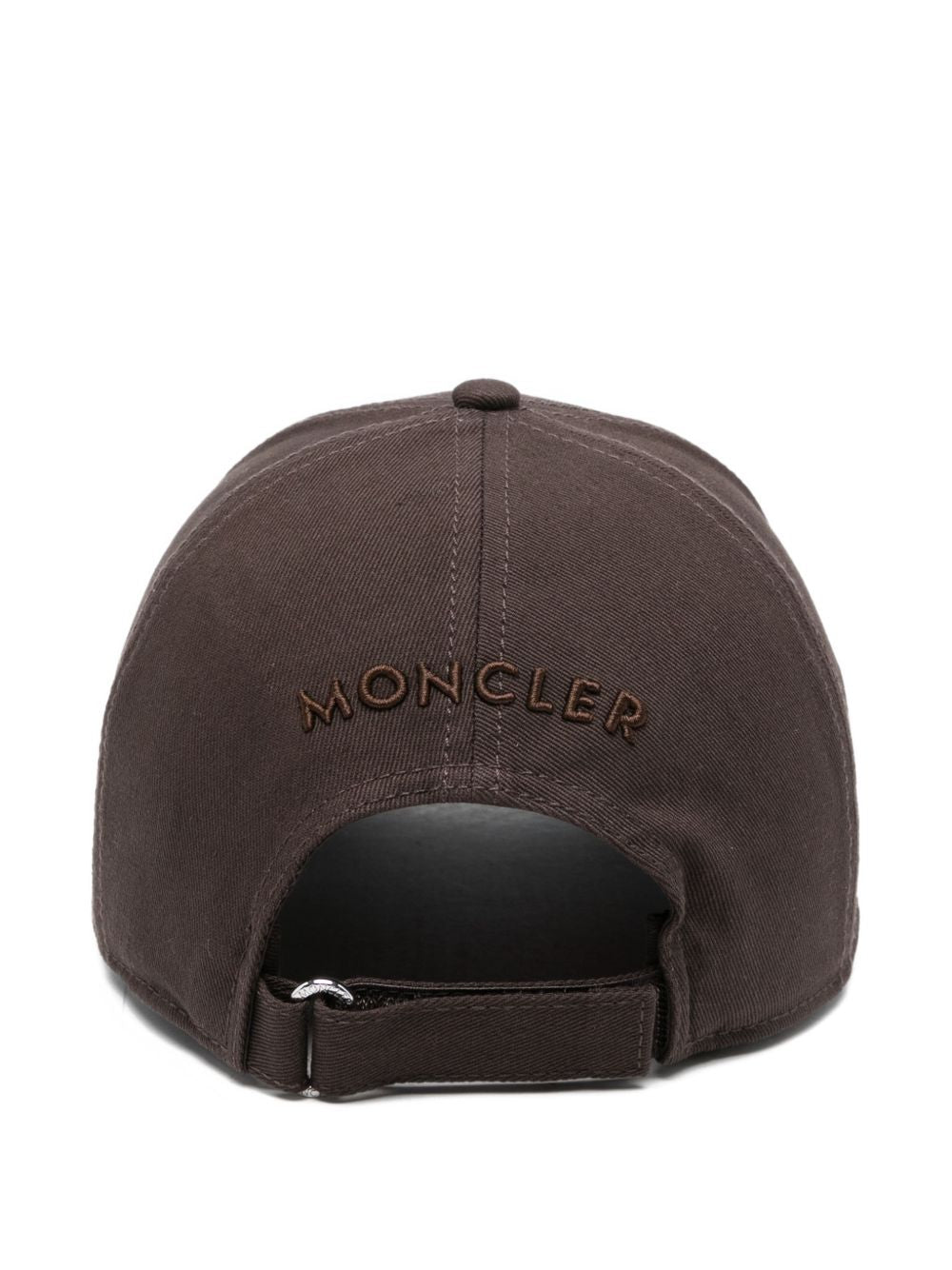 MONCLER Cappellino baseball in gabardine di cotone con logo ricamato