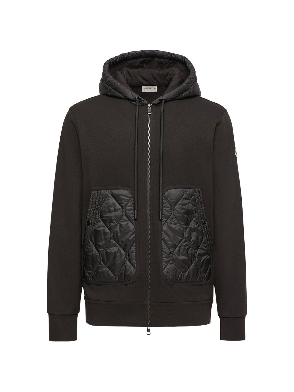 MONCLER Felpa con Cappuccio Nera