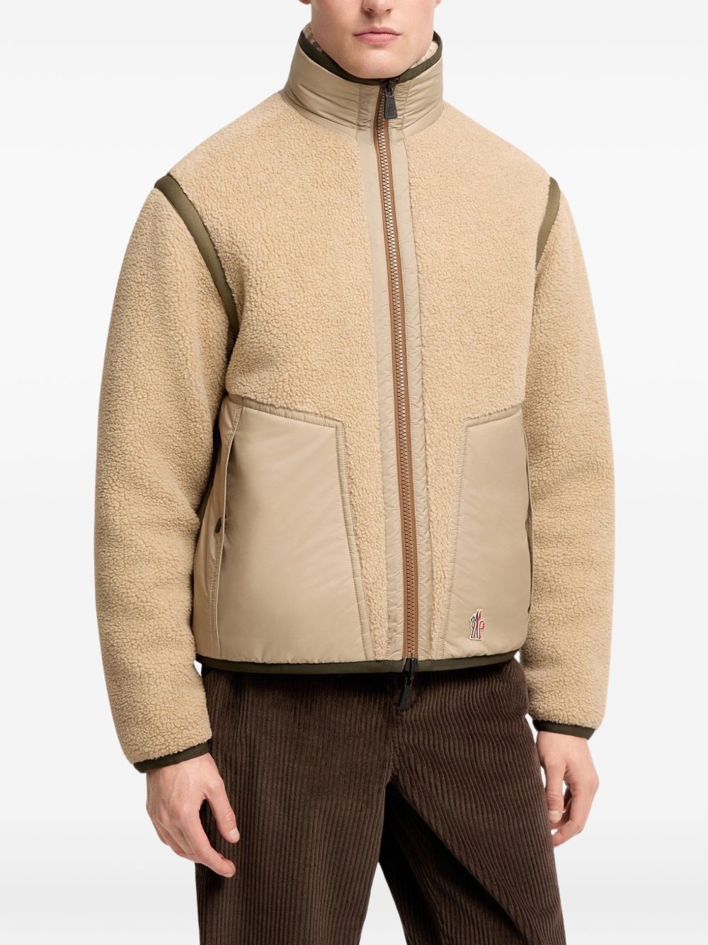 MONCLER GRENOBLE Bomber Imbottito con fantasia geometrica