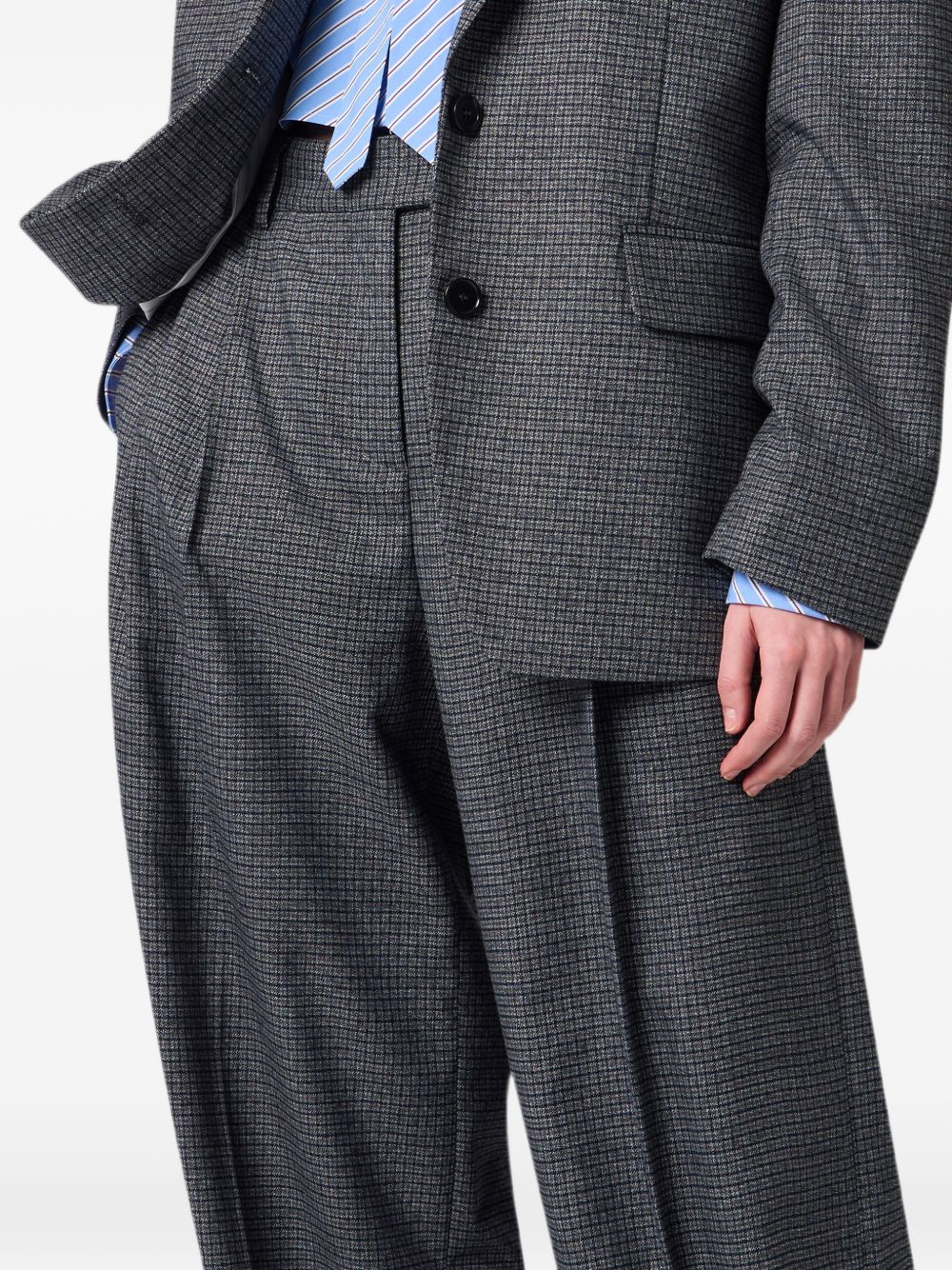 MSGM Pantaloni svasati con pinces grigi