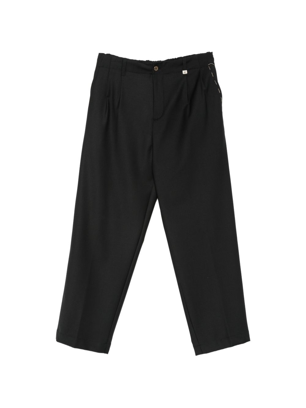 MYTHS Pantaloni in misto lana neri
