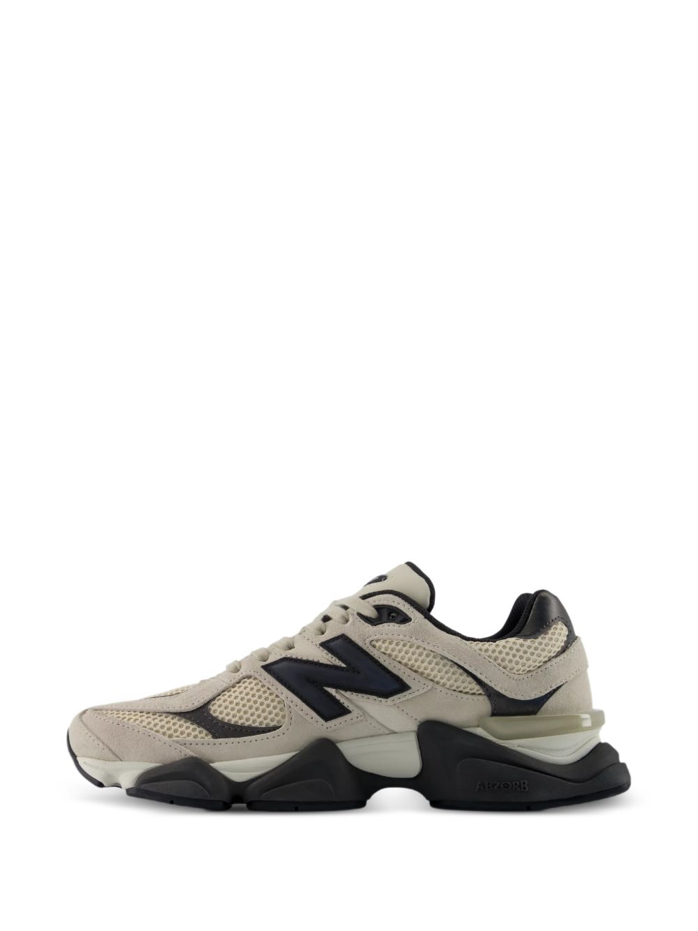 NEW BALANCE Sneakers 9060 Timberwolf e Black Cement con Ammortizzazione ABZORB e SBS